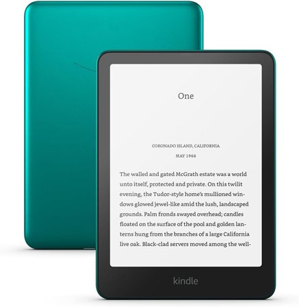 Amazon Kindle Paperwhite Signature Edition 2024 (32GB), Metallic Jade, 7" lesebrett, 300 ppi, Wi-Fi, uten reklame