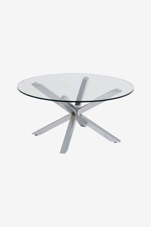 NORDFORM - Soffbord Milou, Diameter 82 cm - Krom - Soffbord - Från Homeroom