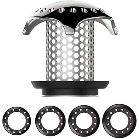 Badkarsfilter Hår Catcher Stålfilter Avloppshår Catcher Rostfritt Stål för Badkar Assorterade Avloppsstorlekar från 3,5 cm till 4,5 cm