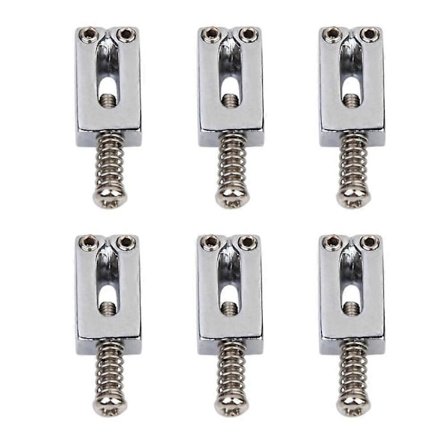 6 stk. Sølv Tremolo Bro Saler for Elektrisk Gitar