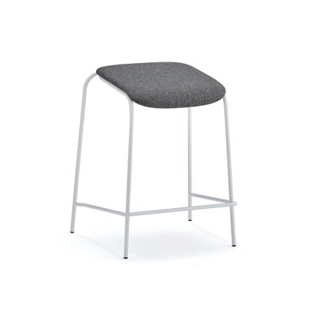Hocker ATTEND, weiß/anthrazit
