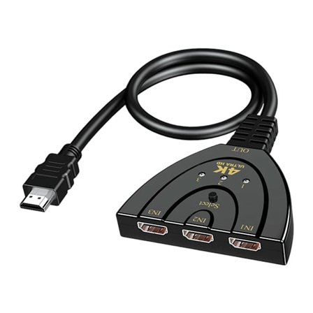 4K HDMI-kytkin 3 portilla, Plug and Play Xbox PS5:lle
