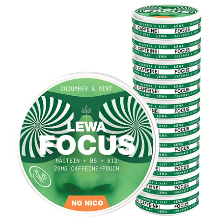 Vitaminer LEWA Of Sweden 10 x LEWA Functional NoNico FOCUS Cucumber/Mint - Bodyman.dk