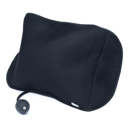 Uppblåsbar svankkudde Justerbar ryggstöd Airbag Memory Foam Lindra ryggsmärtor Bil Svankstödskudde Kontor Black