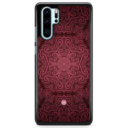 Bjornberry Hårdskal Huawei P30 Pro - Röd Retromönster