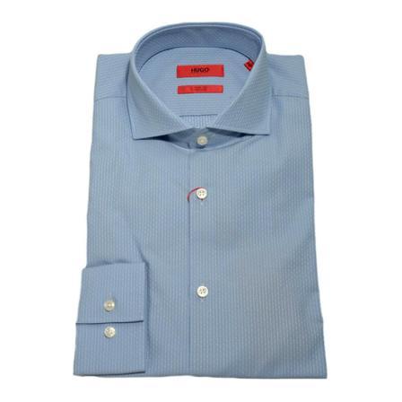 Hugo Boss Slim fit shirt with striped motif 50373322 Blå, Herre Skjorter
