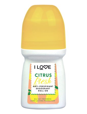 I LOVE I Love Citrus Fresh Anti Perspirant Deodorant Roll On 50Ml - Multi/patterned - 50 ML