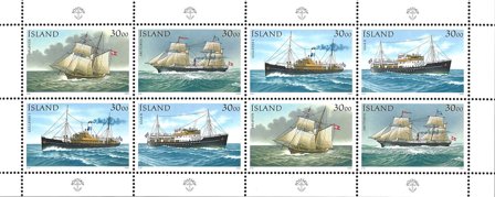 Island 1991 - AFA 746-749 - Stemplet miniark