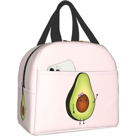 Avocado Girl Frokostboks Rejsetaske Picnic Tasker Isoleret Holdbar Indkøbspose Genanvendelige Vandtætte Tasker Til Mand Kvinde