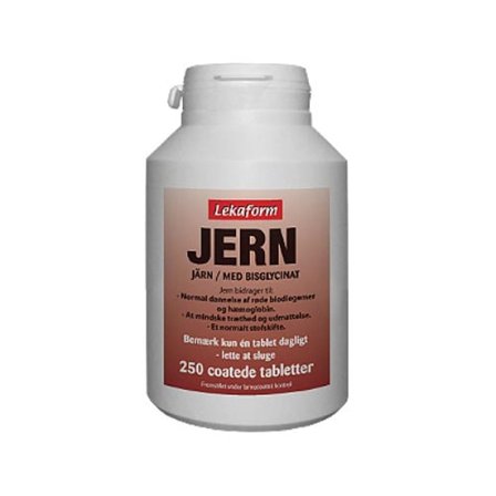 Lekaform Jern 250 tabl., Helse & Madvarer, Mineraler, Jern
