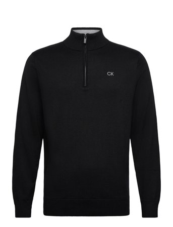 Elmwood Half Zip Sweater Black Calvin Klein Golf