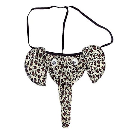 Menn Novelty Elephant G-strenger Truser Thong Underwear Briefs Lingerie Flerfarget Valgfritt -hg