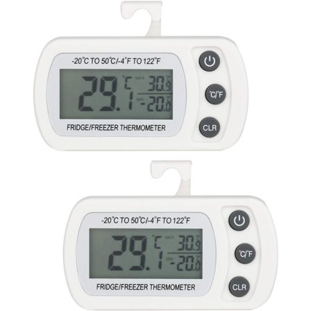 2 ST Digital Kyl och Frys Termometer Temperatur