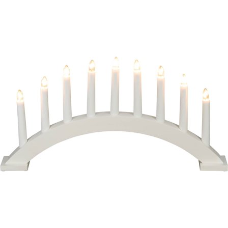 Konstsmide - Adventstake 3938-210 Vit 9 ljus Hvit