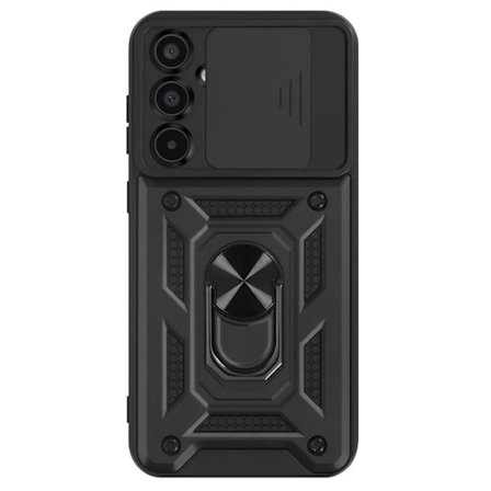 Taske til Samsung Galaxy A35 Ring Holder Skydekamera Cover Mayaxess Sort