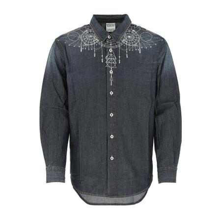 Marcelo Burlon Shirts Blå, Herre Skjorter