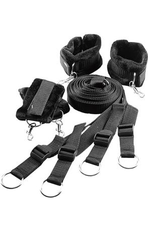 Dream Toys Blaze Bed Restraint Set Hand och fotbojor - Blushme.se