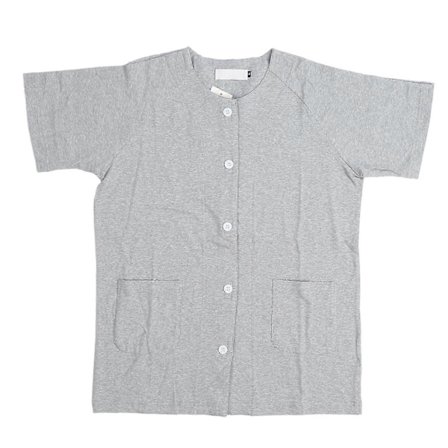 Skjorte til efter skulderoperation - Nem at tage af og på, unisex kortærmet T-shirt til mænd og kvinder i lysegrå