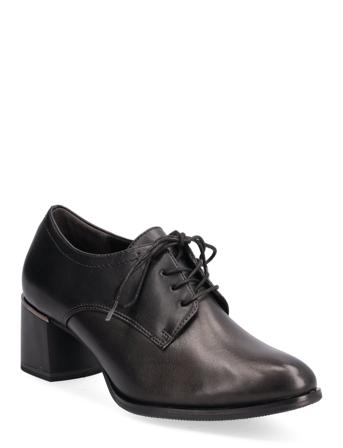 Woms Lace-Up Shoes Boots Ankle Boots Ankle Boot - Heel Svart Tamaris