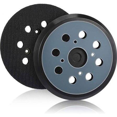 2 st 5 tum 8 hål orbital slipersättningsplatta krok och ögla slipningsplatta kompatibel med Milwaukee