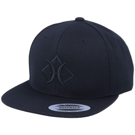 Astrology - Svart snapback Keps - Pisces 3D Black Snapback @ Hatstore