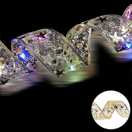 Nauha Keijuvalo Joulukoriste Joulukuusen Koristeet Kotiin 2023 Jouluvalot Navidad Natal Uusi Vuosi 2024