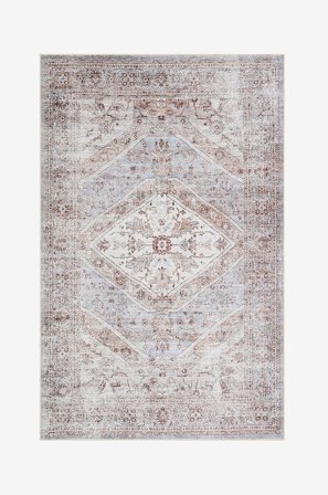 KM Home - Tvättbar matta Kashan - Natur - Lugg & ryamattor - 200X300 - Från Homeroom