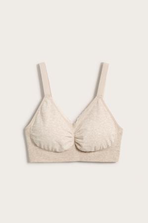 Bøyleløs BH seamless | Melert beige | Dame | Kappahl