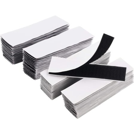 Selvklæbende Velcro 30 mm x 1,2 m til fastgørelse af Velcro til hjemmet, kontoret, skolen og udendørs 32 par (RSB340)