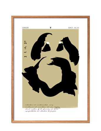 Cancer Patterned Poster & Frame