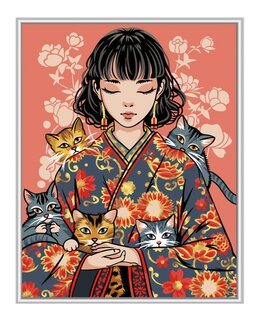 Paint by numbers Japanische Kätzchen