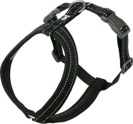 Hurtta Casual Y-Harness ECO valjaat, 50 - 80 cm, musta