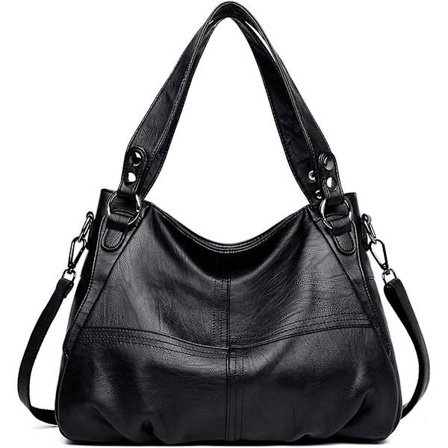 Dww-sacs Main Femme Grande Capacit Cuir Sacs Portar Paule Mode Sacs Portar Main Noir