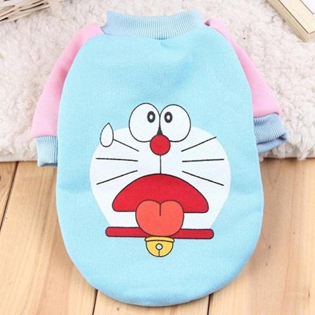 Mote klær til kjæledyr katt sommer katt vest hettegenser koselig mascoats gotos klær hettegenser-doraemon Hoodie-doraemon Xs