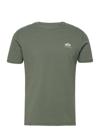 Basic T Small Logo T-shirts Short-sleeved Grønn Alpha Industries