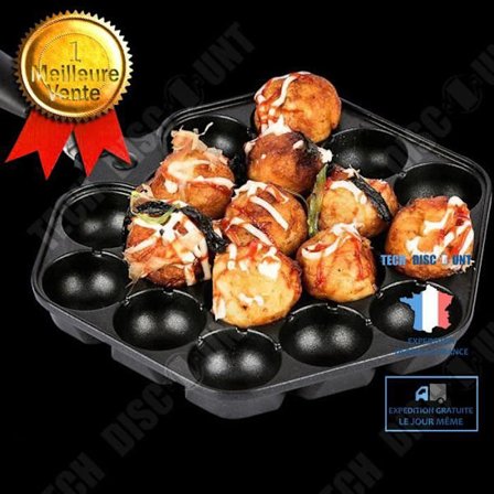 Takoyaki-maskine - TD - Non-stick - Aluminium - Rund - 0.489 kg