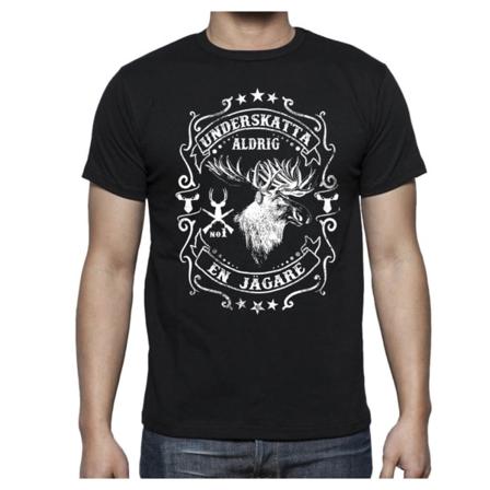 Jägare Älg T-shirt - Underskatta Aldrig En Jägare L