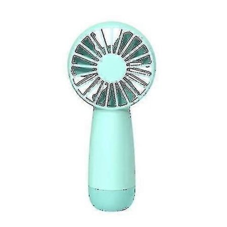 Håndholdt Ventilator, Genopladelig Mini Ventilator, Bærbar Håndventilator Personlig Ventilator Med 3 Hastigheder Rejseventilator - FARVE: Grøn