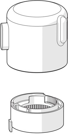 Oras 1008607V-33 Temperaturknapp for termostatblandere, Baderom