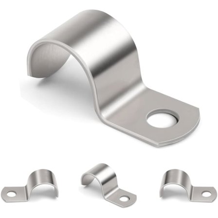 30 kpl Letkuklemmari, M16 Putkiklemmari Ø 15-16 mm, V2A Ruostumaton teräs 304 Letkuklemmari putkitukiin putkien kiinnitykseen, Kiinnike Jäykkä Verkko 