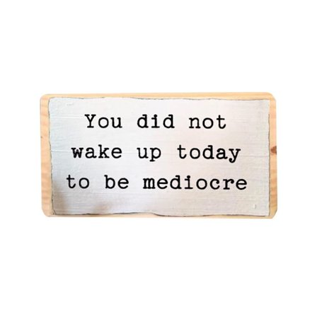 Rolig slogan Dekoration Skrivbord Träskylt C C C