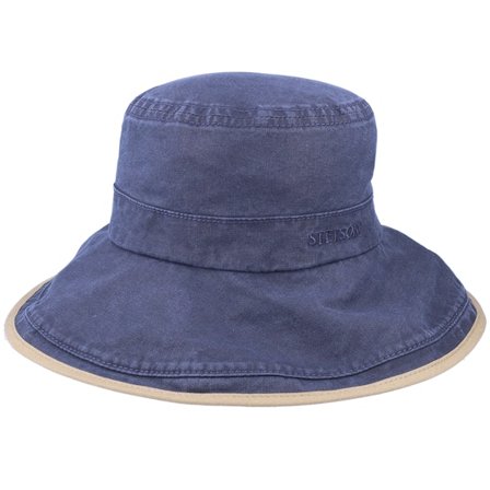 Stetson - Blau bucket Hut - Ladies Delave Navy Bucket @ Hatstore