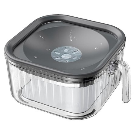 2,5 litran läikkymätön koiran juomakuppi, 2550 ml läikkymätön koiran kuppi hitaaseen juomiseen, roiskesuojattu sotkuton läpinäkyvä lemmikkieläinten 