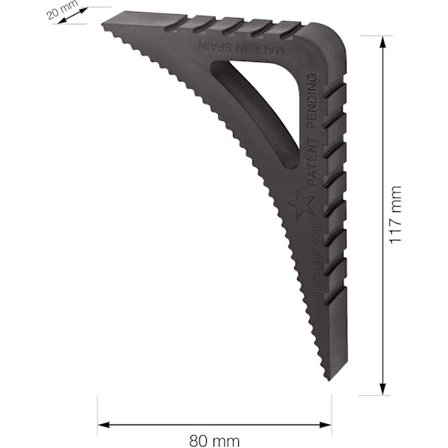 Blockystar Vindusstøtte Til Indendørs Og Udendørs - 2 Pakke I Sort - Åben Dørblok - Stoppy Gummistop - Åbent Vindue Blok - Plastdørstop