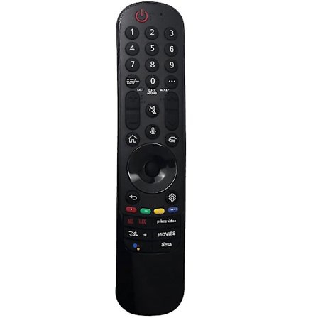 Ersättningsfjärrkontroll AKB76039904 MR22GA kompatibel med LG TV 43UQ75006LF 43UQ9000PSD 50UQ75006LF 50UQ80006LB 55UQ75006LF 55UQ80006LB-B5