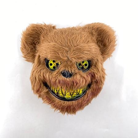 LED Cosplay Hehkuva Bloody Bear Mask Halloween Horror Pehmo Kani Naamio Bloody Bear Mask Koristeellinen Festival Mask Neon Päähineet Type 23