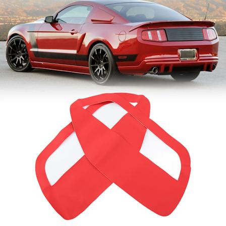 2 st Dörrpanelinsats Kortöverdrag Vänster Höger Mikrofiberläder Ersättning för Ford Mustang 2005‐2009 Röd