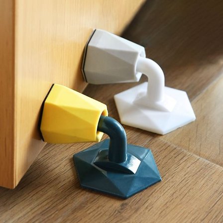 2 st Dämpande Dörrsugkoppar, Stötdämpande Skydd, Silikon Dörrstopp