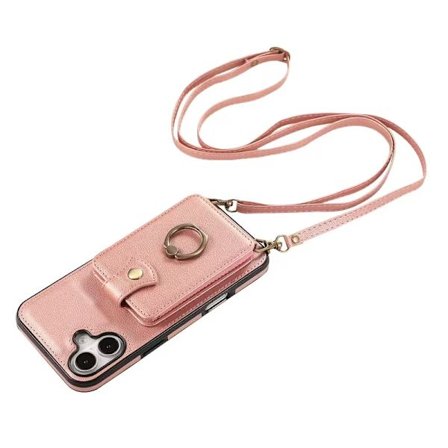 360° Roterende Ringholder Pung Etui Til Iphone 17 Med Kortlomme