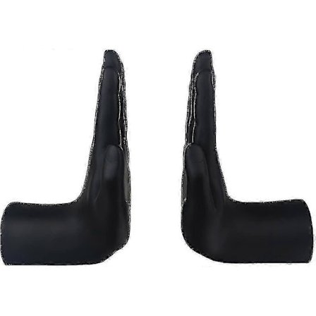 PB Bokstøtter, svarte Håndbokstøtter, 17 cm høye Klassiske Dekorative Bokshylleorganisatorer i Resin med Venstre og Høyre Hånd Bokstopper (hånd)